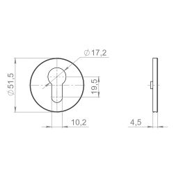Накладка ARMADILLO CYLINDER ET.R.YM FSG-39 флорентийское золото /62245/