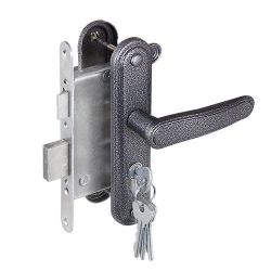 Замок врезной ЗЕНИТ ЗВ4-3.03 серебро /844/