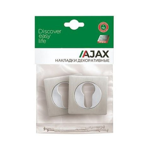 Накладка под цилиндр AJAX ET JK SN/CP-3 мат.никель/хром /41389/