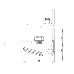 Петля угловая МК-20 М6