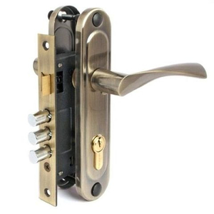 Замок врезной БУЛАТ ЗВ4-3.60.03.01 Номос бронза