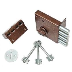 Замок накладной ГЮРАЛ ЗН4-1 пост. ключ правый