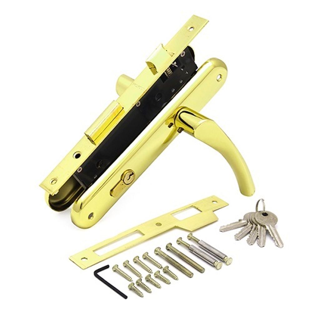 Замок врезной с ручками PALLADIUM ЗВ-AL 1853 GP золото