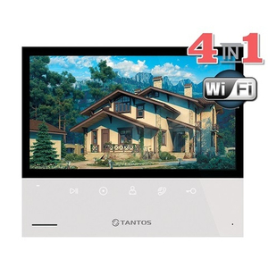 Монитор видеодомофона TANTOS Selina HD M Tuya VZ (белый) приложение SmartLife, экран 7"