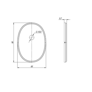 Декоративная накладка под шток FUARO ESC 474 eco SN мат.никель /43207/ (1 шт)