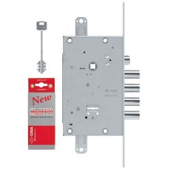 Замок врезной сувальдный CISA NEW CAMBIO FACILE 57.685.48 (тех.упак) ключ 64 мм /26587/