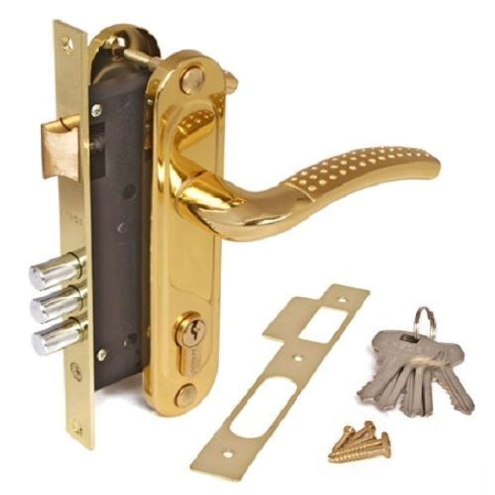 Замок врезной APECS 1527/60 G/GM золото/мат.золото