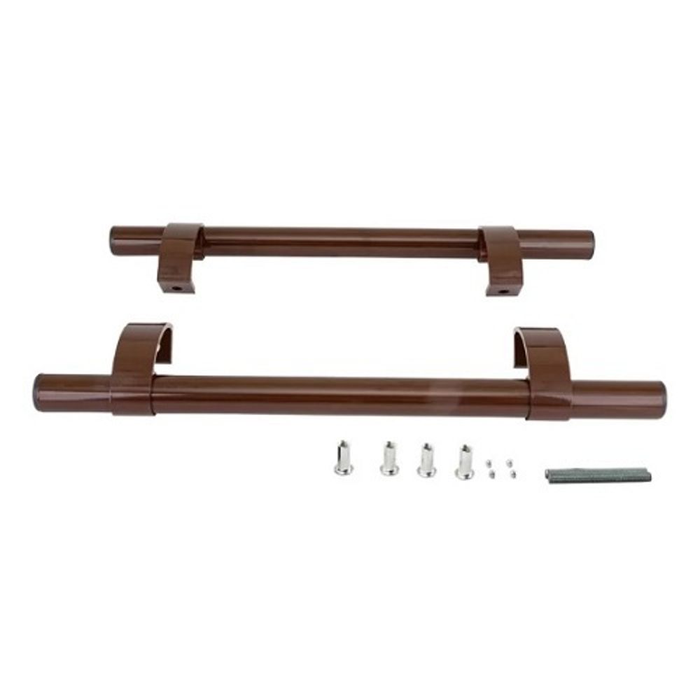 Комплект офисных ручек прямых WDP 500 мм , коричневый RAL8019