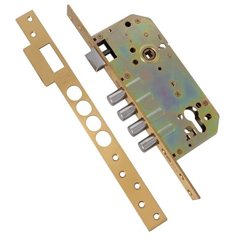 Замок врезной Amig 100-50 без цилиндра латунь