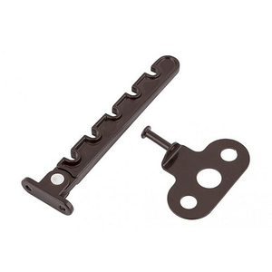 Ограничитель оконный (гребенка) алюминиевый, коричневый