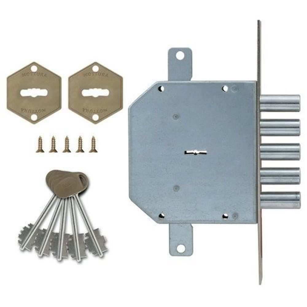 Замок врезной сувальдный MOTTURA 50.798 S (левый), ключ 40 мм /15734/
