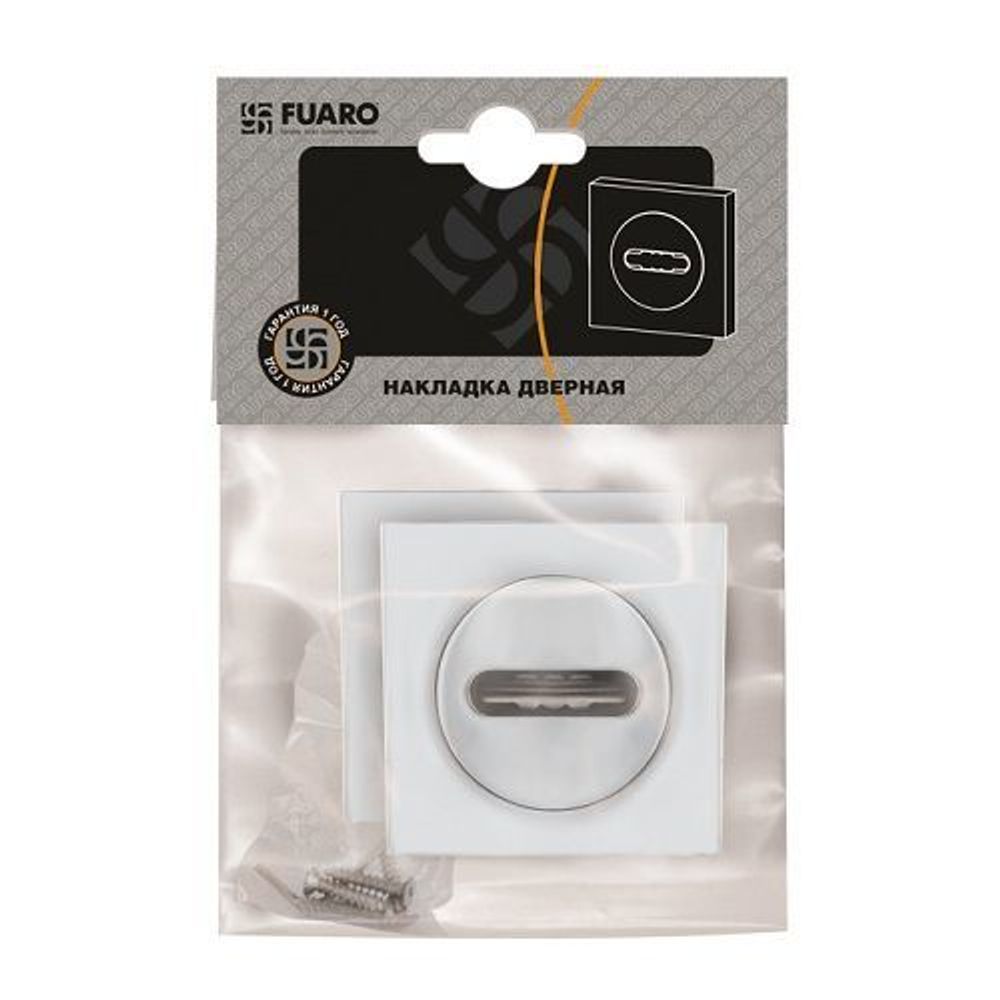 Накладка под сувальдный ключ FUARO SC KM SN/CP-3 мат.никель/хром /34357/ (1 шт)