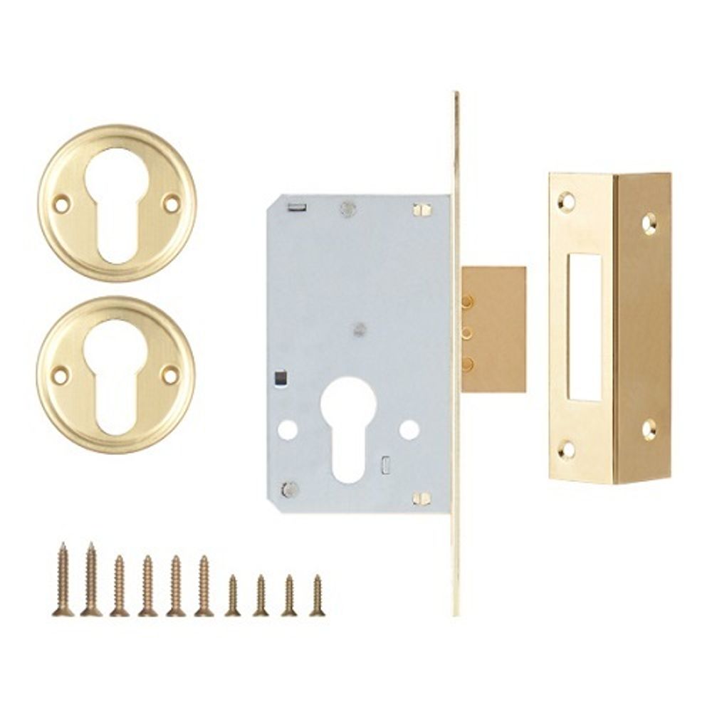 Корпус замка KALE KILIT 157 (35мм) w/b латунь /1090/
