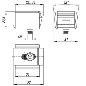 Регулятор прижима защёлки FUARO 31х32-45 мм сталь /42167/