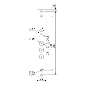 Ответная планка к ГАРДИАН 3011 /20519/