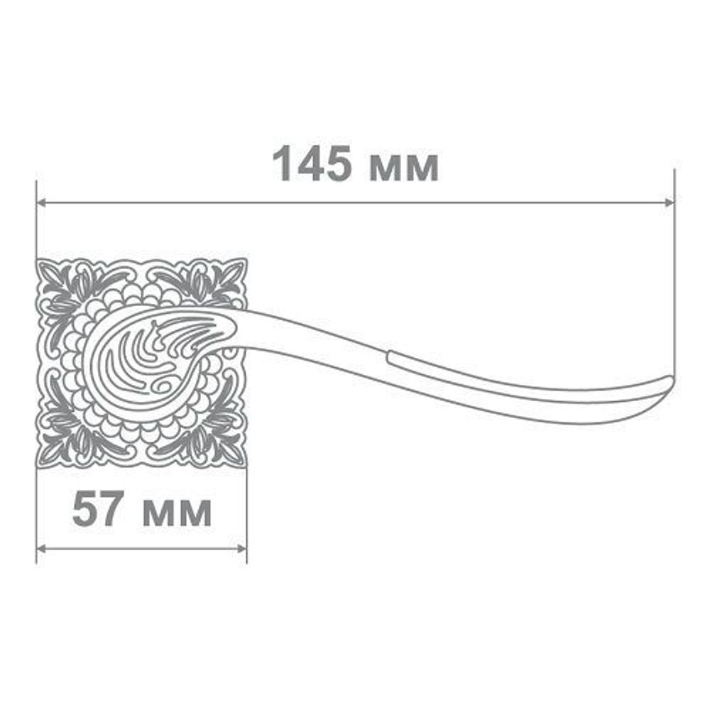 Ручка Медио 26-210 MABM матовая бронза