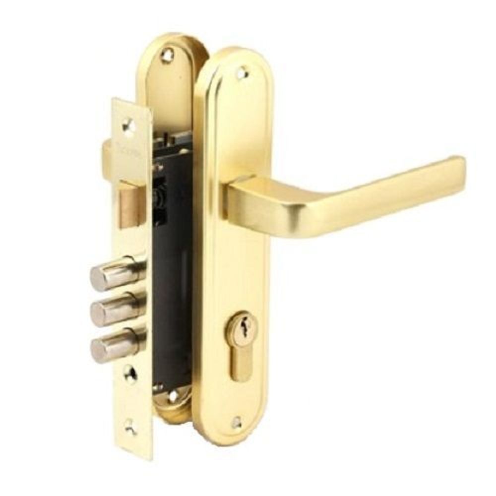 Замок врезной APECS 1026/60 G золото