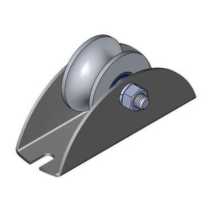 Ролик металл d-65 под трубу на платформе