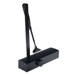 Доводчик DOORLOCK DL200N BC/DA EN2-5 черный с функ. тормоза открывания, задерж. закр., рег. усилие