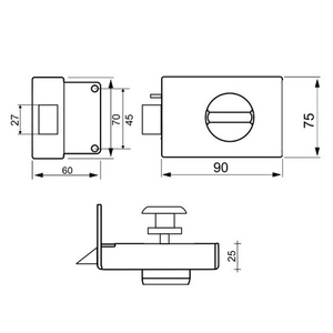 Замок накладной BASARA ЗН-40 MWP (аналог ШО-40)