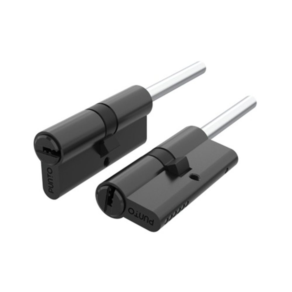 Цилиндровый механизм со штоком PUNTO Z307/95 mm (60+10+25) BL черный 5кл. /63961/