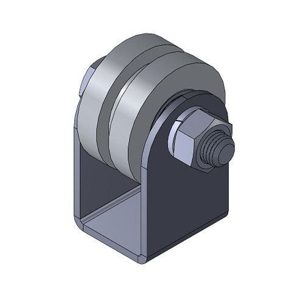Ролик металл d-50 под полосу на платформе
