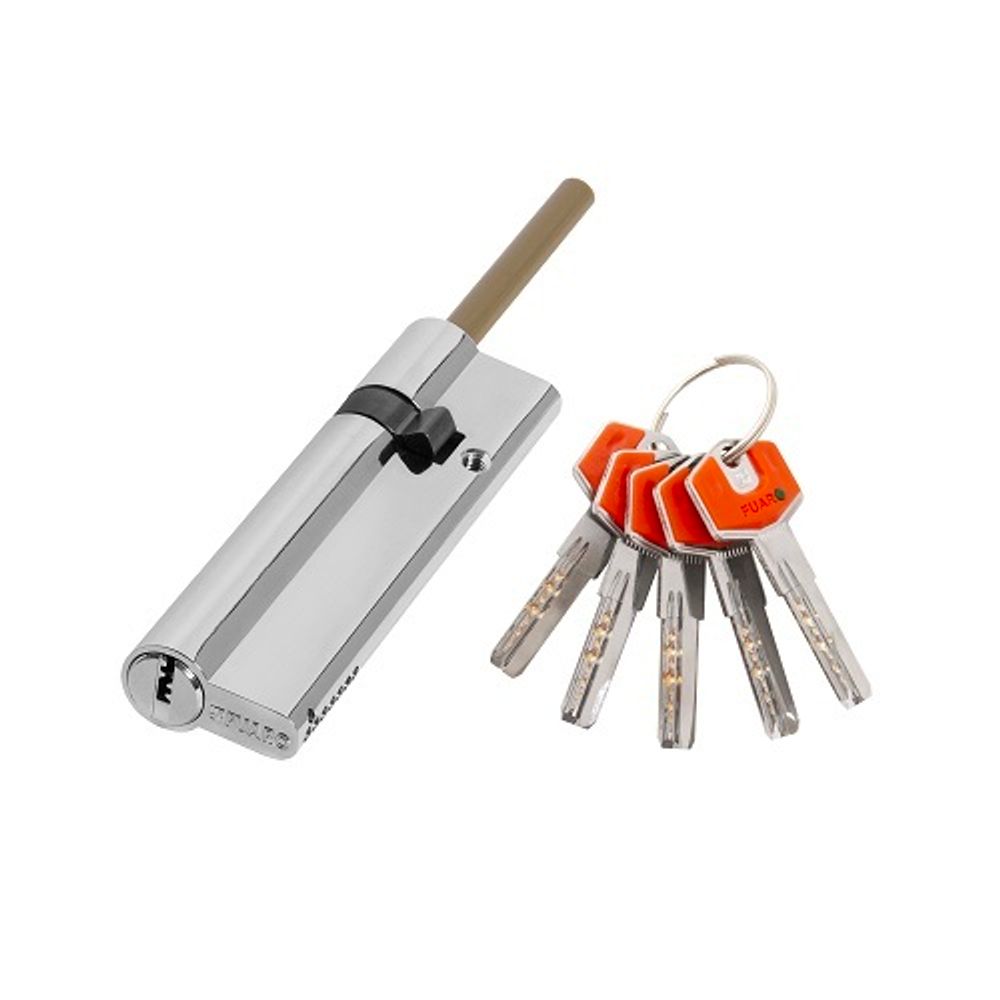 Цилиндровый механизм со штоком FUARO D-PROTERM507/110 (75+10+25) термошток 8х65мм ХРОМ 5 кл. /48959/