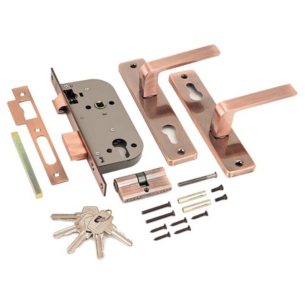 Замок врезной АЛЛЮР 126/1 AC ст.медь