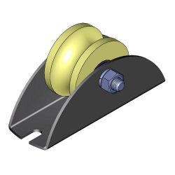 Ролик капролон d-70 под трубу на платформе