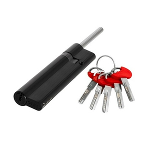 Цилиндровый механизм со штоком FUARO D-PRO507/90 (55+10+25) BL-24 черный 5кл. без верт. /49757/