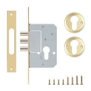 Корпус замка KALE KILIT 189/3M (45мм) w/b латунь /1085/