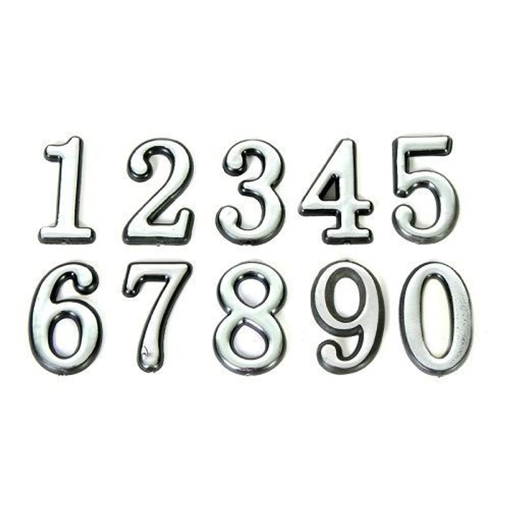 Цифра дверная APECS DN-01-2-Z CR хром