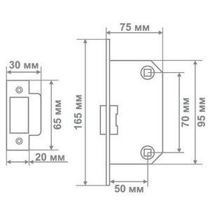 Механизм МЕДИО BAT 7050 square (квадрат) SN никель