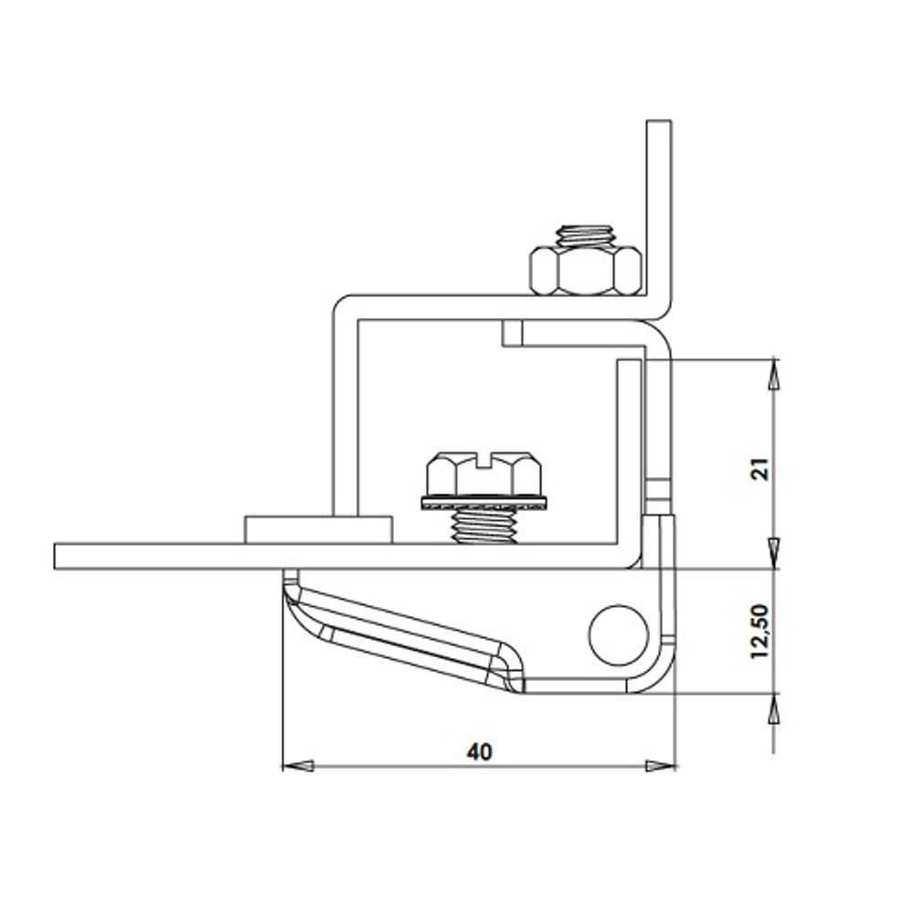 Петля угловая МК-20 М6