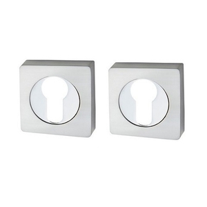 Накладка под цилиндр PUERTO ET AL 02 SC/CP (хром матовый/хром блестящий)