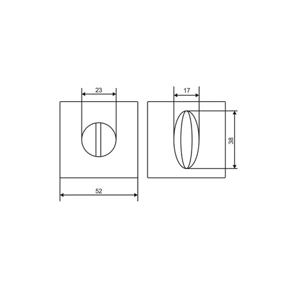 Ручка поворотная ABRISS BK 2105 MBP черный матовый