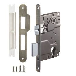 Замок межкомнатный под цилиндр ARMADILLO LH25-50 AB бронза /28381/