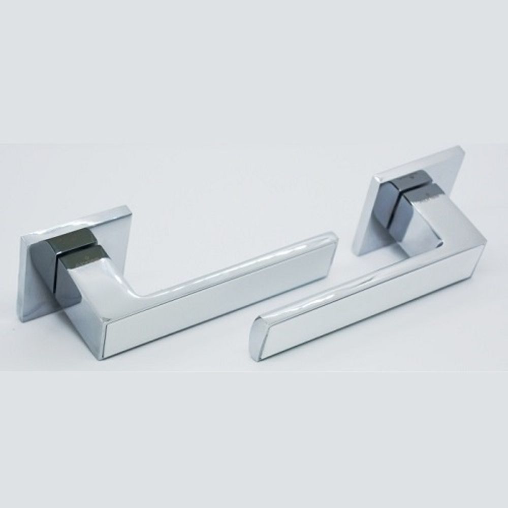 Ручка раздельная ABRISS R50.120 CP/WH хром/белый