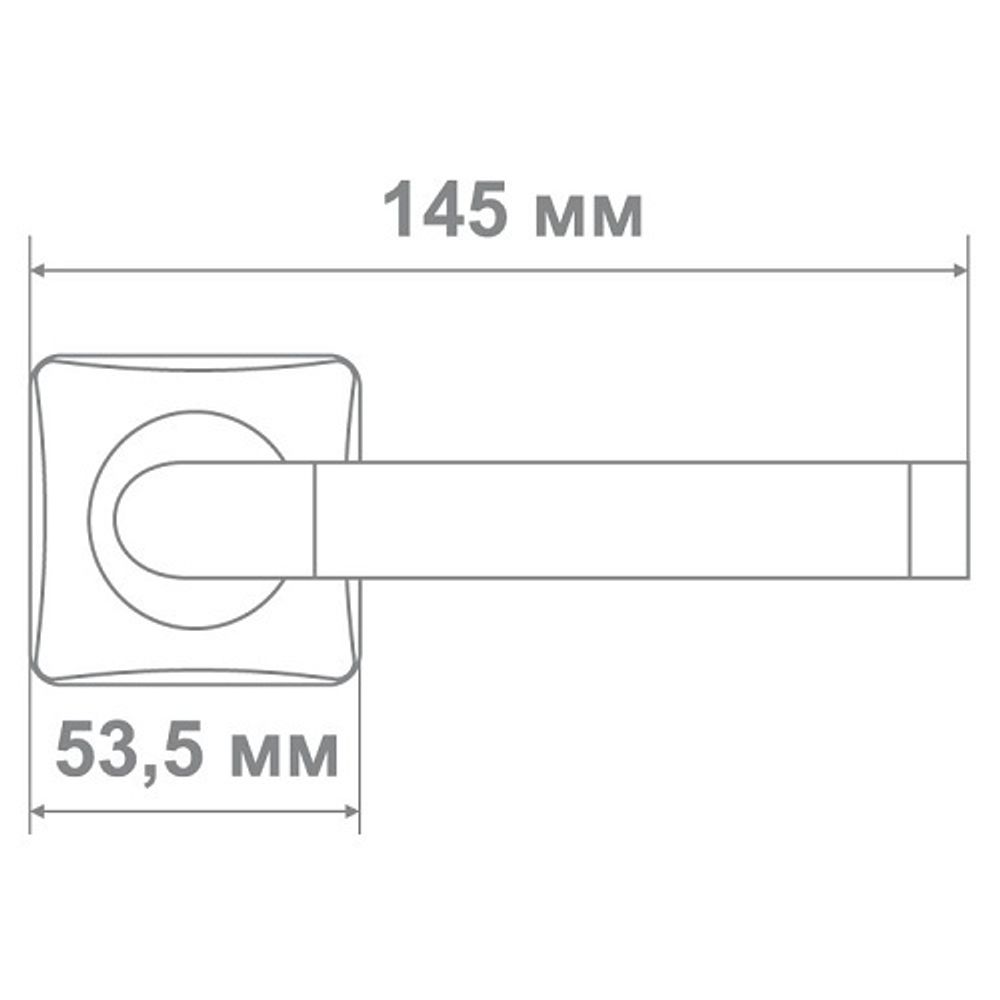Ручка Медио L36-164 BN/CP черный/хром