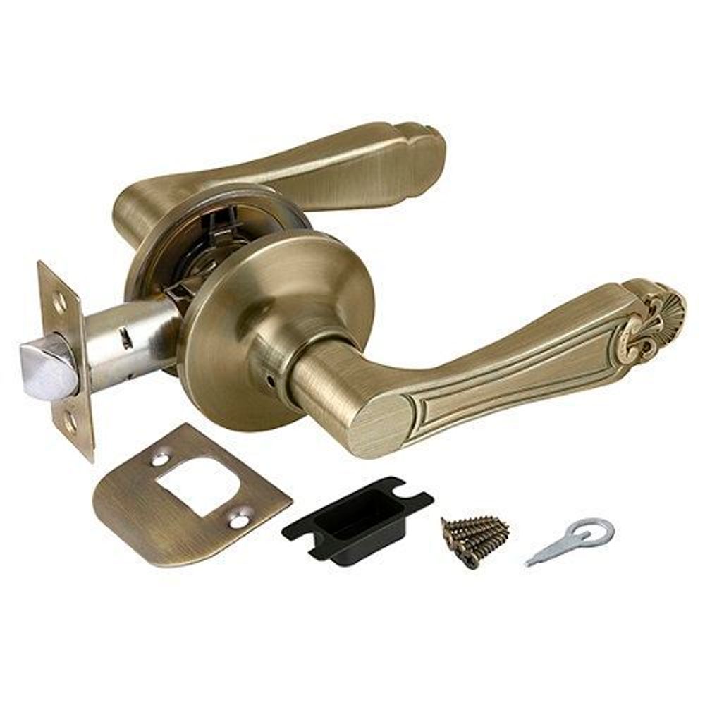 Ручка защелка PUNTO 6037 AB-P (без фик.) бронза /36861/