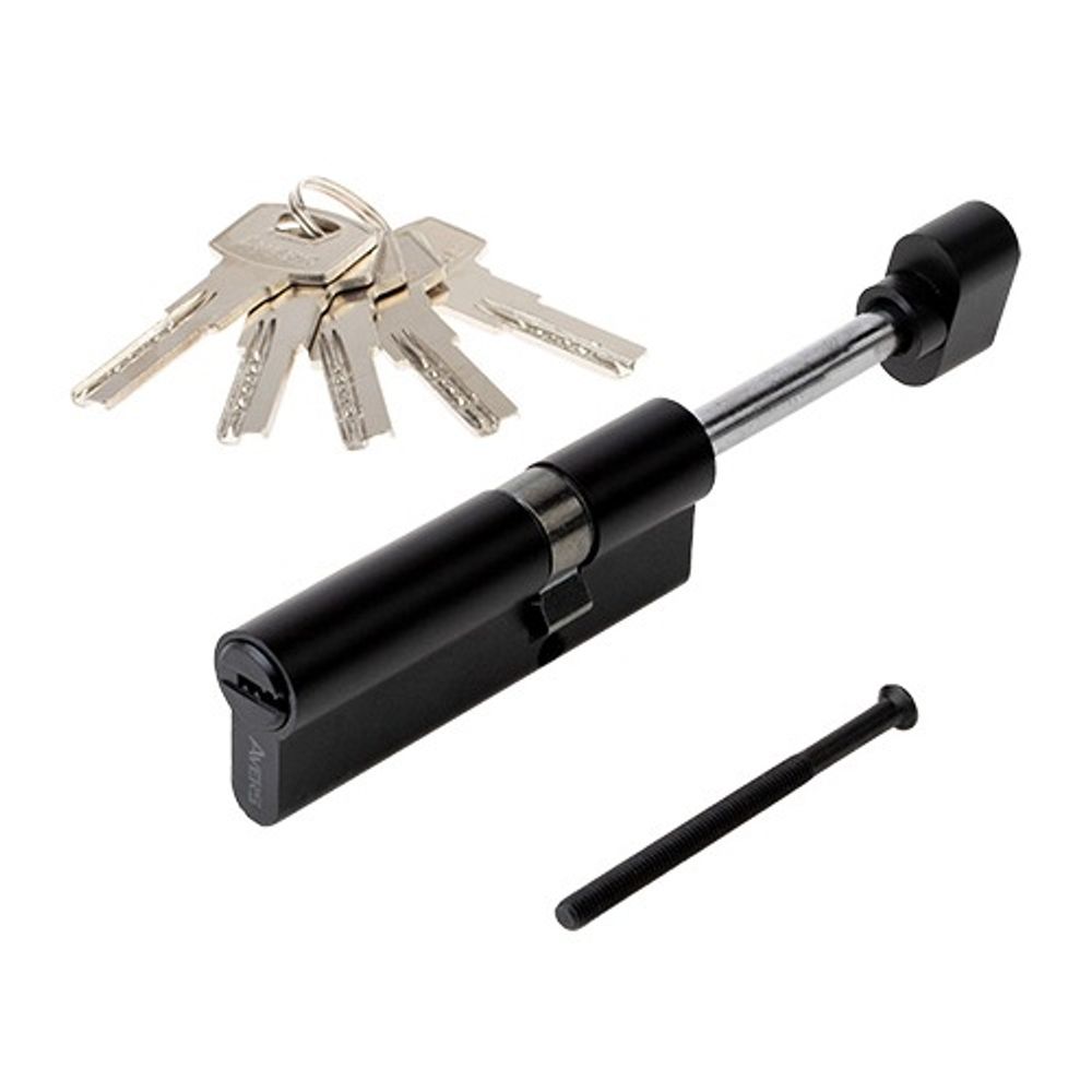 Цилиндровый механизм со штоком AVERS ZM-85 (30S/55)-S/65-C11 BLM черный 5 кл.