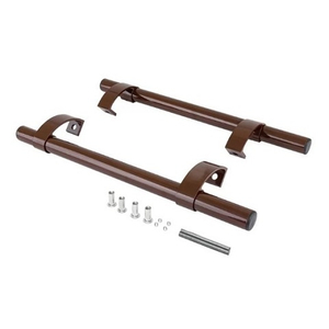 Комплект офисных ручек прямых WDP 500 мм , коричневый RAL8019