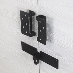 Щеколда для раздвижных дверей НОЭЗ Лофт черный матовый 4мм