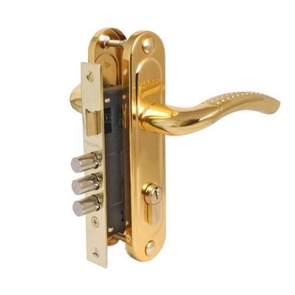 Замок врезной APECS 1027/60 G/GM золото/мат.золото