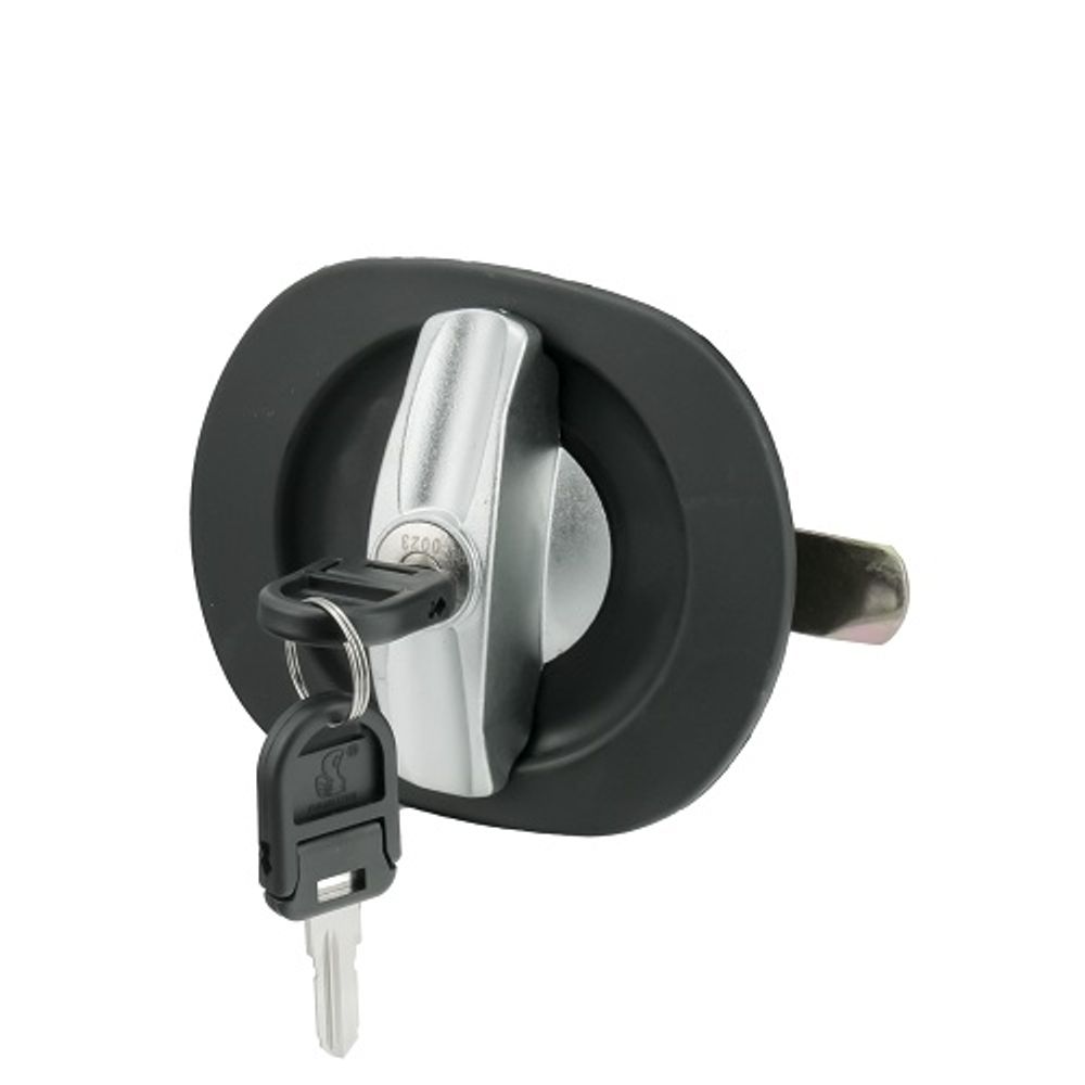 Замок мебельный ригельный тип 223 С ручка хром