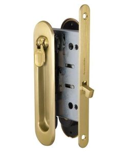 Набор для раздвижных дверей ARMADILLO SH011-BK SG-1 мат.золото /26671/