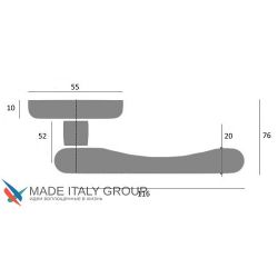 Дверная ручка VENEZIA CLASSIC D3 матовая бронза