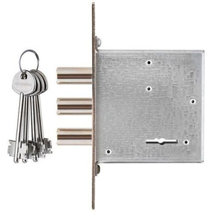 Замок врезной ГАРДИАН ЗВ 10.01 (4кл) (с отв. планкой и накладкой) /35013/