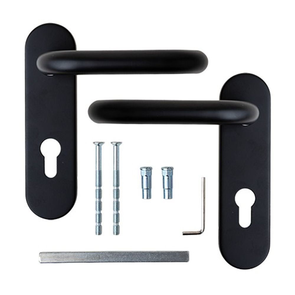 Ручки на планке APECS HP-72-1303-INOX/304 BLM черный (for 1700A, 1900A)