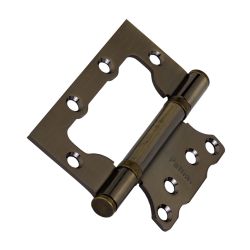 Петля универсальная без врезки PALLINI PFH 100x75x2,5 2BB AB античная бронза (1шт.)